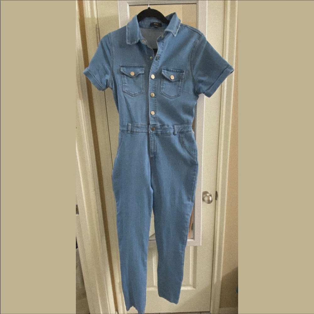 Jean Skinny Pant Jumpsuit